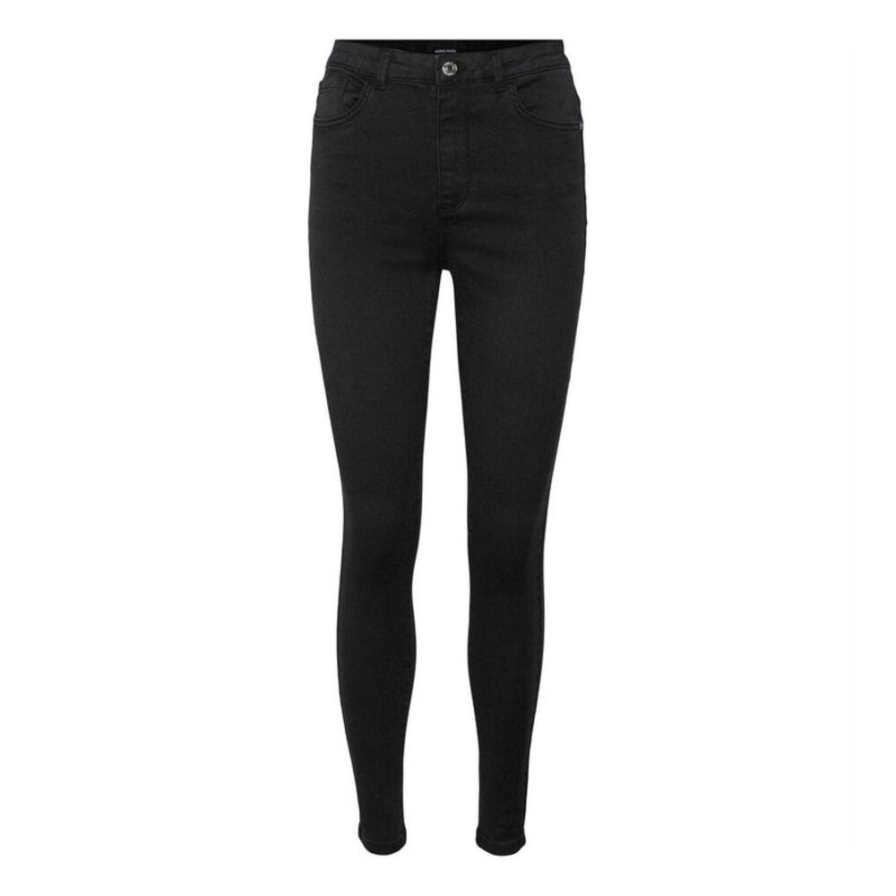 Vero Moda Womens/Ladies Denim High Rise Slim Jeans / Black